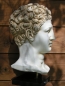 Preview: Hermes des Praxiteles, Kopfnachbildung 31 cm, 3,2 kg, schwarzer Marmorsockel