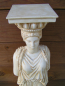 Preview: Karyatide vom Erechtheion, Statue 52 cm, 3,6 kg, beiger Marmorsockel
