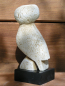 Preview: Owl Athena replica, black marble base, 13 cm, 0,4 kg