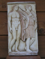 Preview: Grabstele der Hopliten Chairedemos und Lyceas, 28 cm x 15 cm, 1,4 kg, zum Aufhängen