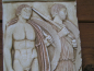 Preview: Grabstele der Hopliten Chairedemos und Lyceas, 28 cm x 15 cm, 1,4 kg, zum Aufhängen
