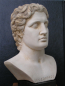 Preview: Alexander der Große, sog. Herme Azara 28 cm, 2,2 kg, schwarzer Marmorsockel