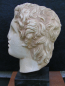 Preview: Alexander der Große-Haupt von Leochares,  23 cm, 2,0 kg, schwarzer Marmorsockel