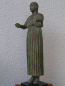Preview: Wagenlenker von Delphi-Statue, 34 cm, 1,5 kg, schwarzer Marmorsockel