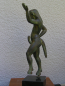 Preview: Satyr- oder Silen-Statue/Statuette, 27 cm, 1,2 kg, schwarzer Marmorsockel