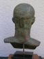 Preview: Wagenlenker von Delphi-Büste 27 cm, 1,9 kg, schwarzer Marmorsockel