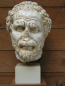 Preview: Demosthenes, Orator, Haupt 38 cm, 6 kg, beiger Kunstmarmorsockel