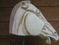 Preview: Pferdehaupt von der Akropolis, Elgin Marble,  36 cm hoch, 32 cm breit, 6,8 kg, schwarzer Marmorsockel