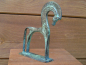 Preview: Pferd aus Bronze, geometrische Periode, 13 cm x 10,5 cm, 250 g