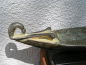 Preview: Bronzelampe als Trireme/Triere von der Akropolis, auf schwarzem Marmorsockel, 26,4 cm lang, 6 cm breit