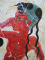 Preview: Boxende Knaben-Fresko aus Thera, handbemalt, 33,8 x 22,9 cm, 0,8 kg