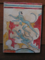 Preview: Blauen Affen von Akrotiri, handbemaltes Fresko 16 x 12 cm,