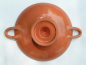 Preview: Gebrauchsfähige Trinkschale (Kylix), vollständig glasiert, Terrakotta, 28 cm Durchmesser