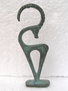 Deer from Attika, 10 cm, Museum, Bronze, geometric period