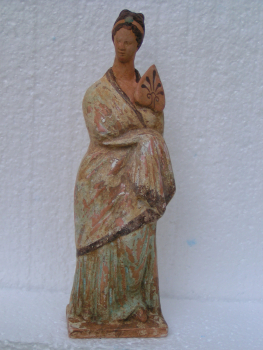 Tanagra grave goods museum replica statue, 20 cm