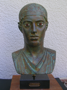 Charioteer of Delphi, replica bust, 27 cm, 1,9 kg