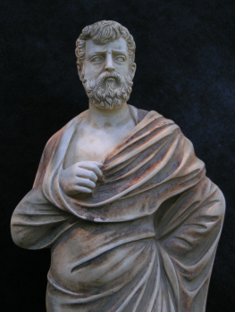Sophocles statue replica, 31 cm, 1,6 kg, black marble base