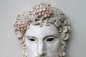 Weingott Dionysos Theatermaske, 33,5 cm groß, 24 cm breit, 2,2 kg