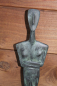 Preview: Cycladic idol pregnant as statuette, bronze, 36,8 cm, 1,3 kg