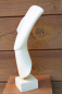 Idol von den Kykladen, 26,7 cm, 1,1 kg, beiger Kunstmarmorsockel