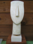 Mobile Preview: Idol von der Kykladeninsel Amorgos, 30 cm, 1,6 kg, beiger Kunstmarmorsockel