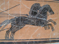 Fresco Chariot Race Replica National Museum, handpainted, 24 x 12 cm, 800 g