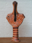 Mobile Preview: Mykenisches Frauenidol mit Kleinkind, Phi-Typus, 11 cm, handbemalt, Terrakotta
