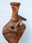 Mykenisches Idol mit Kleinkind, 13 cm, handbemalt, Terrakotta