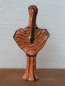 Mobile Preview: Mykenisches Frauenidol mit Kleinkind, Phi-Typus, 11 cm, handbemalt, Terrakotta