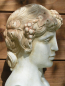 Preview: Dionysos, juvenil, lat. Bacchus, Weingott, 23 cm, 1,4 kg, schwarzer Marmorsockel