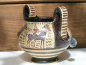 Preview: Kantharos drinking cup greek museum replica, handpainted, 9 cm