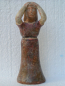 Tanagra-Statuette aus Boiotien, Wehklagende, Grabbeigabe, 17 cm, Terrakotta