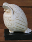 Preview: Owl Athena replica, 12 cm, 1 kg, black marble base