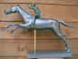 Preview: Jockey von Artemision, Statue 35 cm hoch, 45 cm lang, schwarzer Kunstmarmorsockel