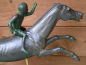 Preview: Jockey von Artemision, Statue 35 cm hoch, 45 cm lang, schwarzer Kunstmarmorsockel