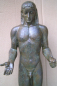 Preview: Apollon-Statue 53 cm,  4,0 kg, schwarzer Kunstmarmorsockel