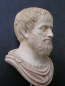 Preview: Aristoteles-Büste 25,5 cm, 1,4 kg, schwarzer Marmorsockel