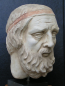 Preview: Homer of Piraeus head 28 cm, 2.3 kg, black marble base