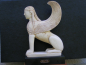Preview: Sphinx von Naxos, 23 cm hoch, 14 cm breit, 1,6 kg, schwarzer Marmorsockel