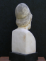 Perikles-Herme, sog. Sala delle Muse, 21 cm, 1 kg, schwarzer Marmorsockel