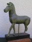 Preview: Horse of Olympia replica, museum replica, bronze horse, 24 cm, 2 kg, black marble base