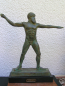 Preview: Poseidon-Statue 24 cm, 1 kg Gewicht, schwarzer Marmorsockel