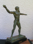 Preview: Poseidon-Statue 24 cm, 1 kg Gewicht, schwarzer Marmorsockel