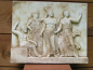 Mobile Preview: Goetterrelief (Zeus, Leto, Apollon, Artemis), 23 cm x 28 cm, 2,3 kg, zum Aufhängen