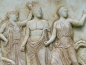 Goetterrelief (Zeus, Leto, Apollon, Artemis), 23 cm x 28 cm, 2,3 kg, zum Aufhängen