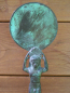 Preview: Handspiegel Bronze, Rückseite erotisches Motiv, 27 cm, 850 g