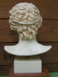 Mobile Preview: Antinoos (Antinous), Geliebter Kaiser Hadrians, Bueste 28 cm, 3,2 kg, beiger Kunstmarmorsockel