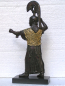 Mobile Preview: Athena Promachos-Statue 28 cm, 850 g, schwarzer Kunstmarmorsockel