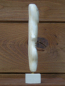 Preview: Kykladenidol 17 cm, 300 g, beiger Marmorsockel