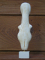 Preview: Kykladenidol 17 cm, 300 g, beiger Marmorsockel